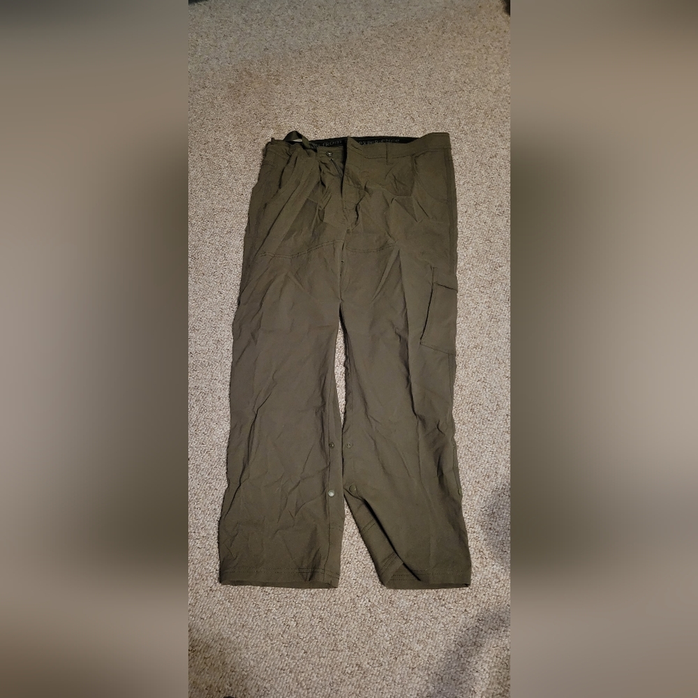 Prana zion stretch pants green size 38/30